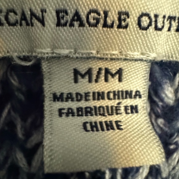 American Eagle Sweater Blue size M - Picture 3 of 4